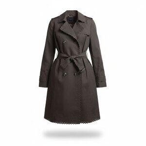 NWT Banana Republic Eyelet Trench Coat Limited Edition Mink Raincoat Waterproof